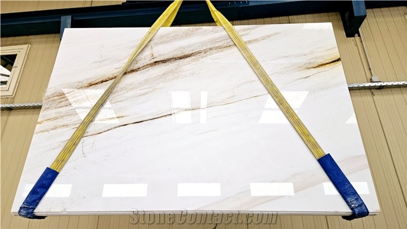 Thassos Vena Oro 3285 Marble Slabs