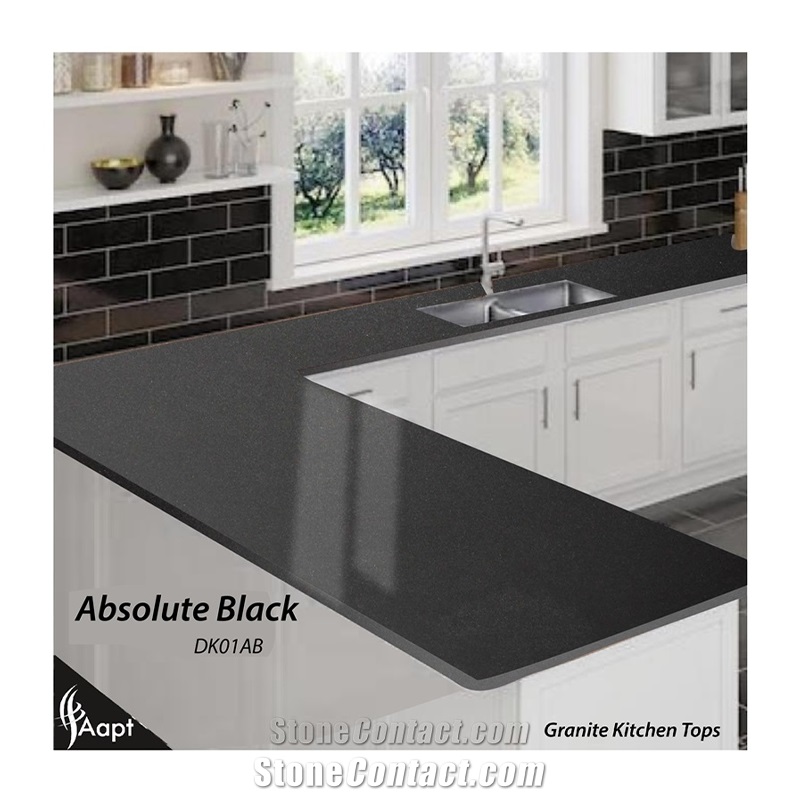 Absolute Black Granite Kitchen  Countertop