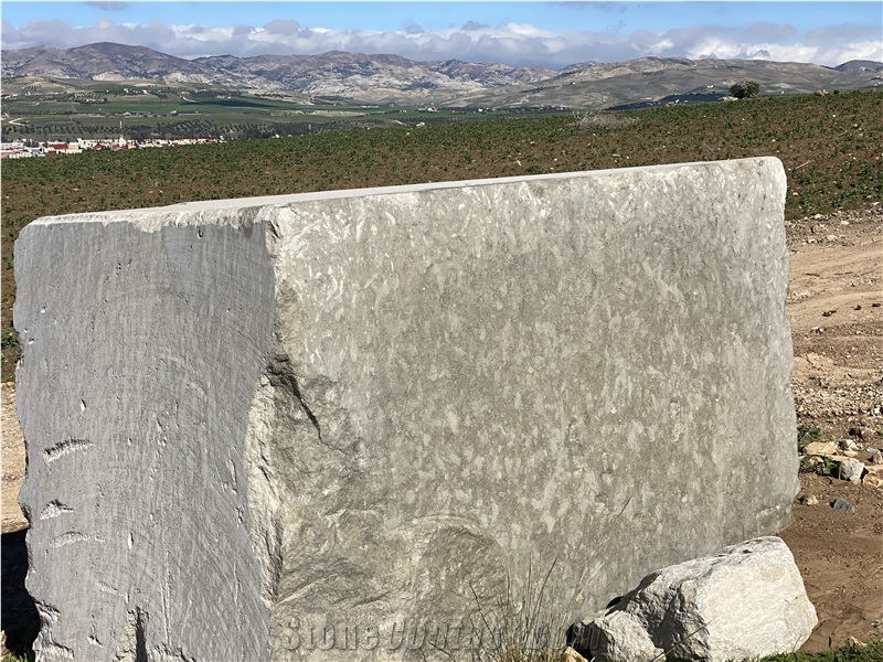 Alhena Blue Taza Limestone Blocks