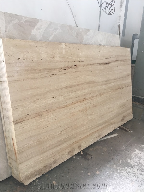 Beige Travertine Volubilis Slabs Tiles