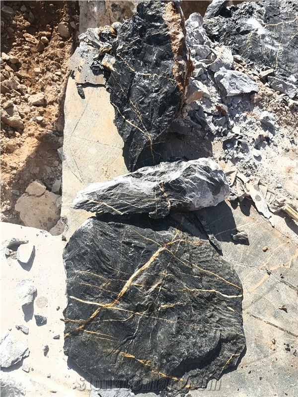 Nero Port Saint Laurent Marble Blocks