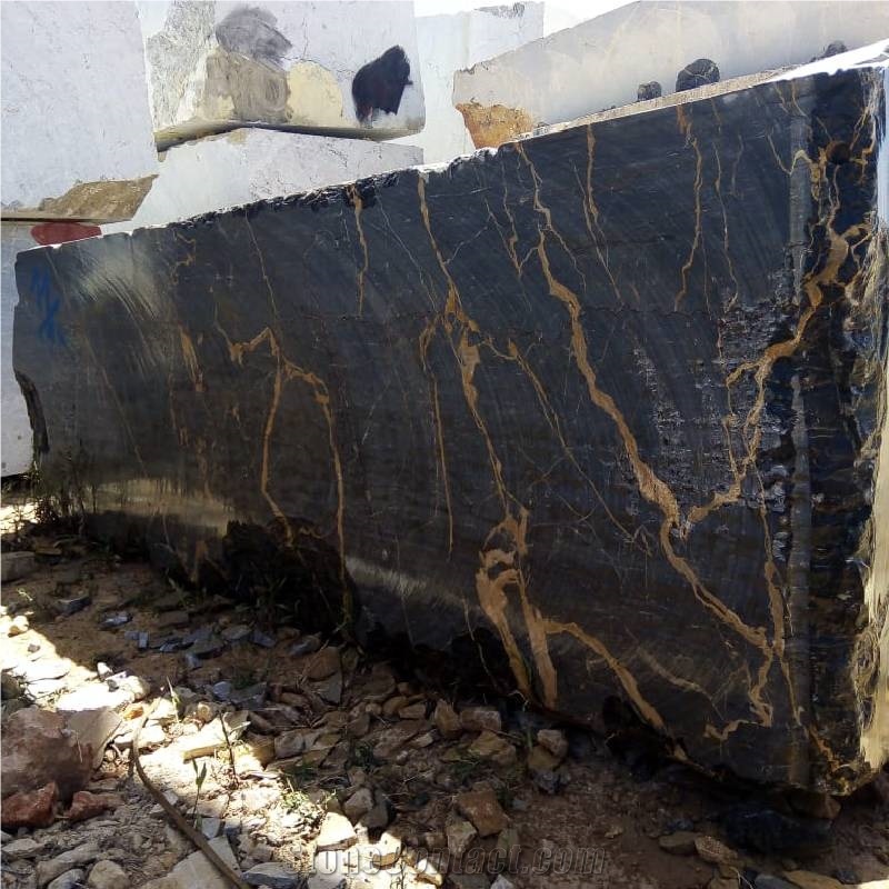Nero Port Saint Laurent Marble Blocks