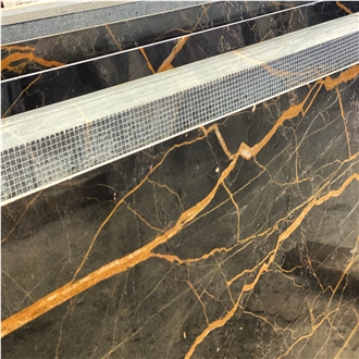 Nero Port Saint Laurent Marble Slabs