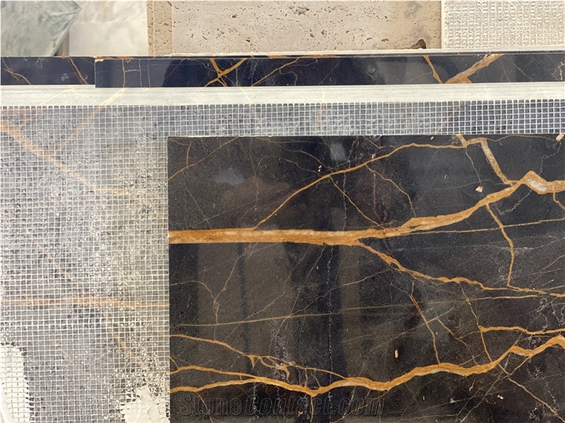 Nero Port Saint Laurent Marble Slabs
