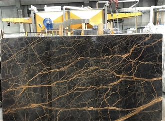Nero Port Saint Laurent Marble Slabs