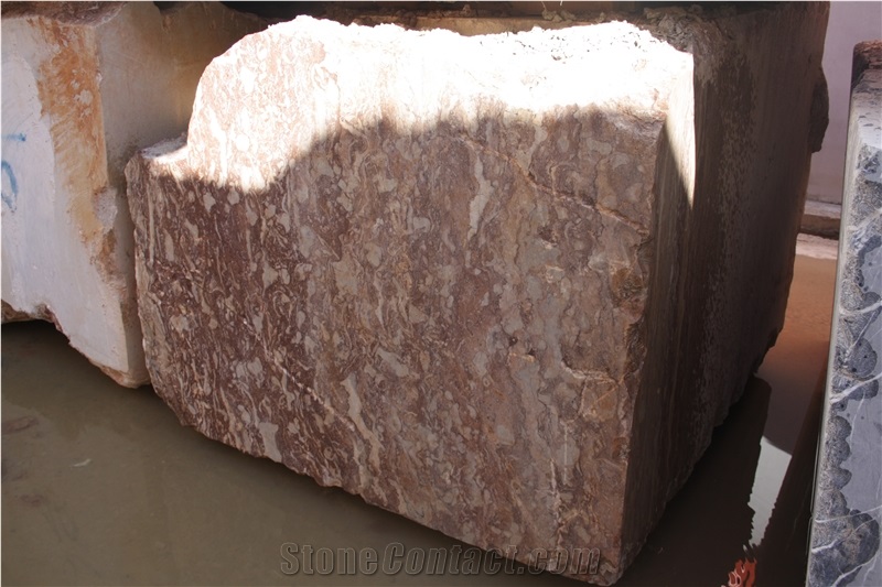 Sunset Red Rouge Benslimane Marble Blocks