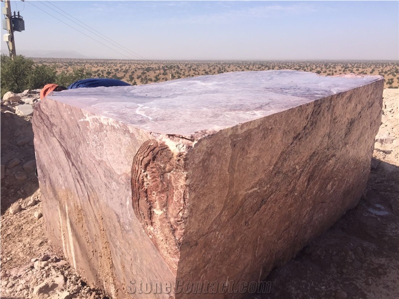 Sunset Red Rouge Benslimane Marble Blocks