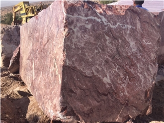 Sunset Red Rouge Benslimane Marble Blocks