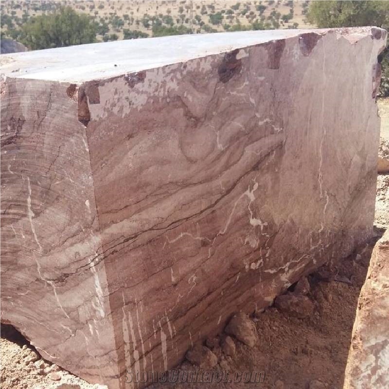 Sunset Red Rouge Benslimane Marble Blocks