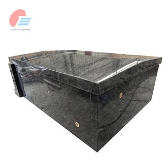 Bahama Blue Granite Polished Double Crypt Mausoleum