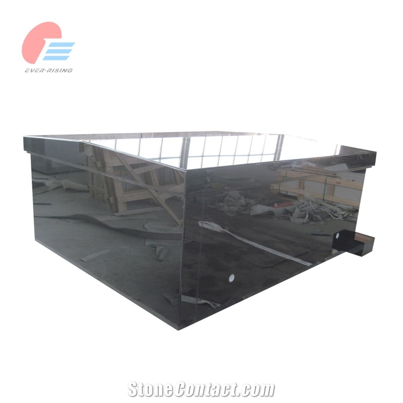 Jet Black Granite Canana Style Double Mausoleum With Steps