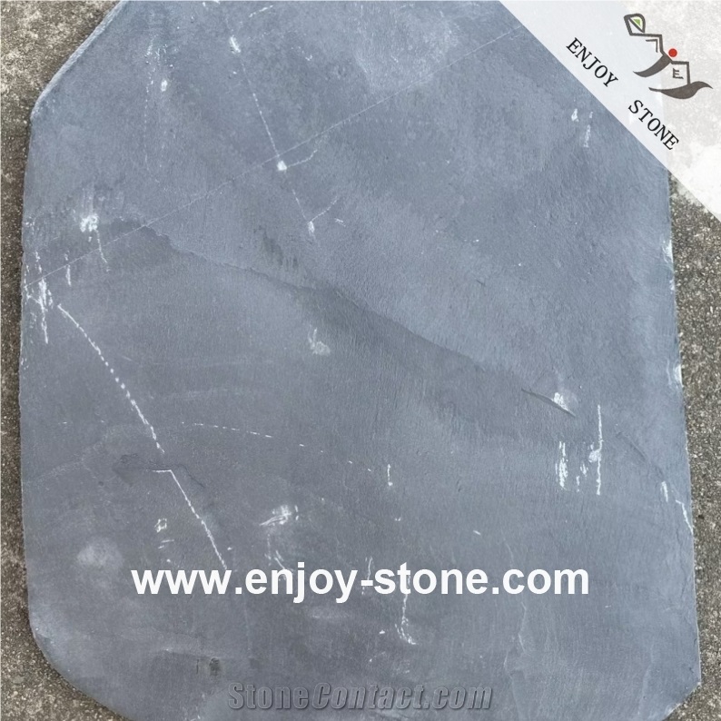 Black Slate Flagstone Split Surface For Landscape And Paving