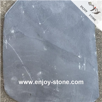 Black Slate Flagstone Split Surface For Landscape And Paving