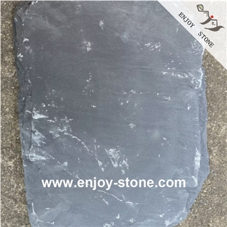 Black Slate Flagstone Split Surface For Landscape And Paving