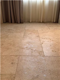 Brown Limestone Slabs Honed Finish