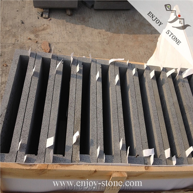 Dark Grey Basalt Pool Coping Tiles