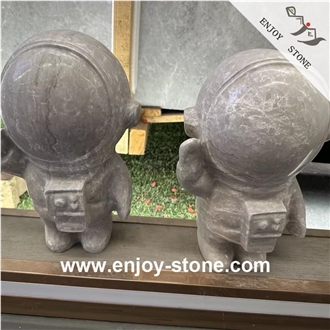 Grey Marble Modern Sculpture For Landcsaping