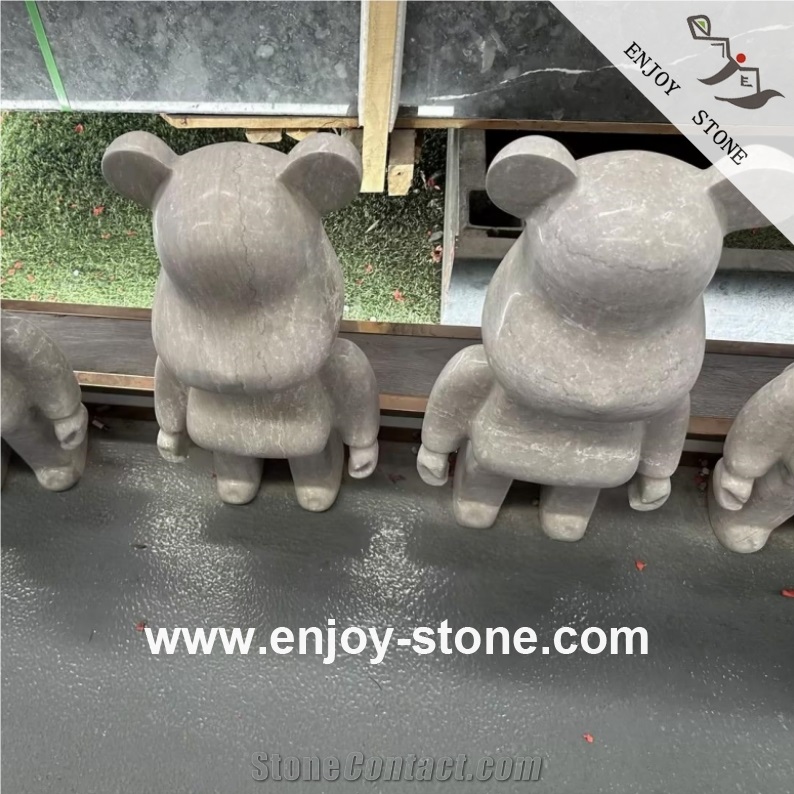 Grey Marble Modern Sculpture For Landcsaping