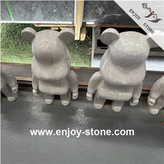Grey Marble Modern Sculpture For Landcsaping