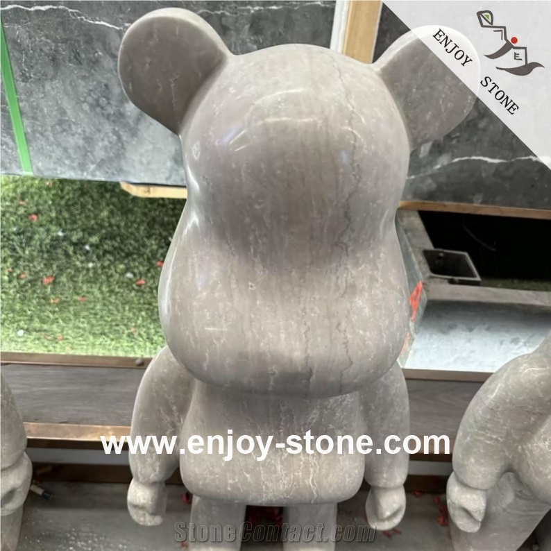 Grey Marble Modern Sculpture For Landcsaping