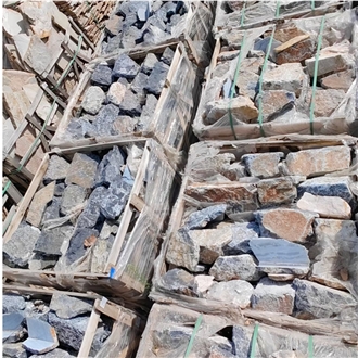 Rustic Yellow Slate Split Wall Stone Ancient Wall Stone