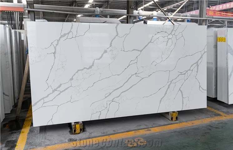 Hot Sale Artificial Calacatta Quartz Slabs With High Quality