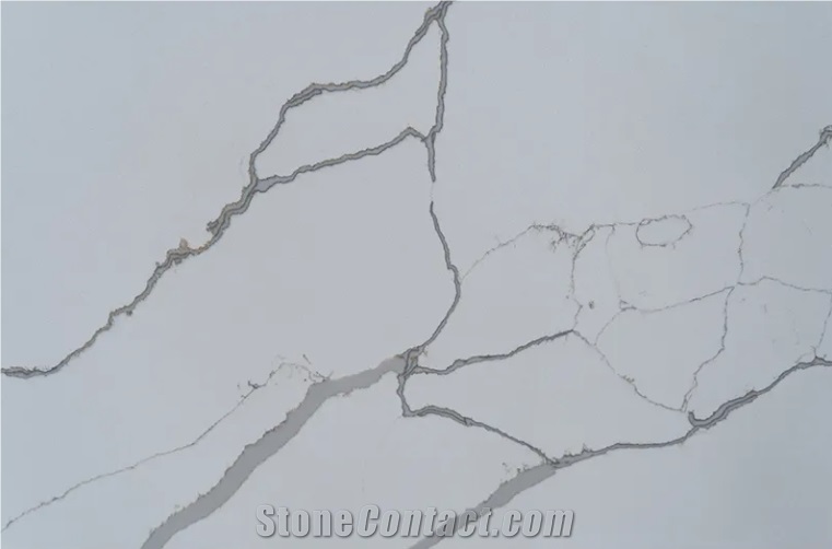 Hot Sale Artificial Calacatta Quartz Slabs With High Quality
