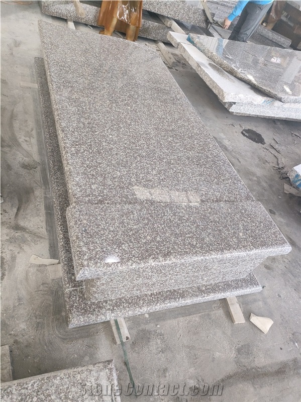 China Solemn G664 Granite Tombstone With High Quality