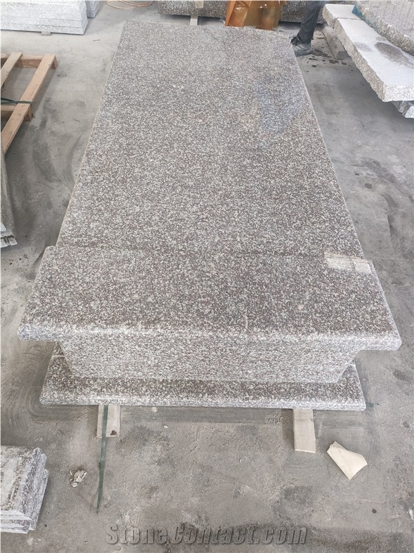 China Solemn G664 Granite Tombstone With High Quality