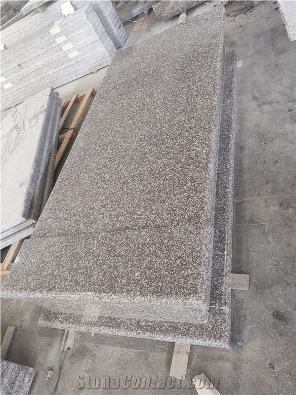 China Solemn G664 Granite Tombstone With High Quality