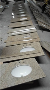 G682 Granite Bathroom Countertops, Customer Size