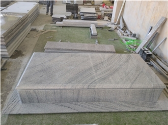 High-End Quality Popular Viscont White Granite Tombstone
