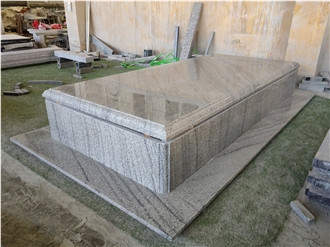 High-End Quality Popular Viscont White Granite Tombstone