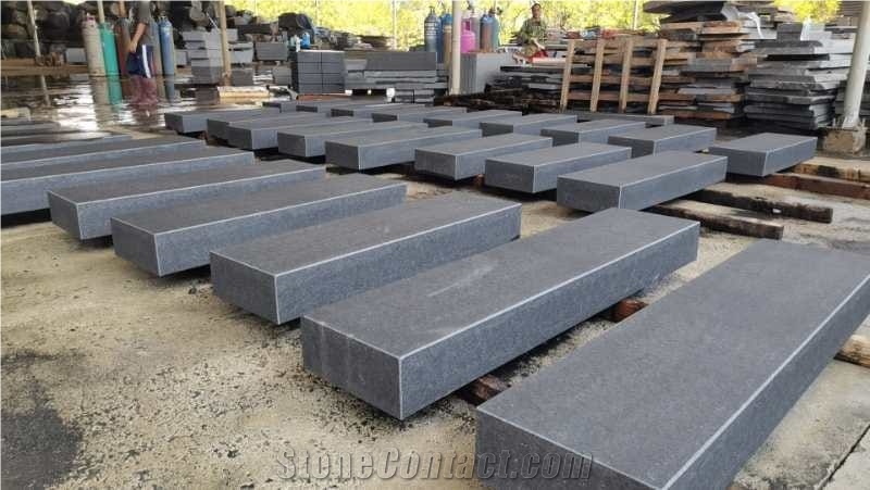 Black Basalt Flamed Tiles