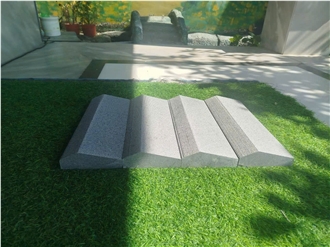 Dark Grey Granite Triangle Shape Garden Design Ornaments