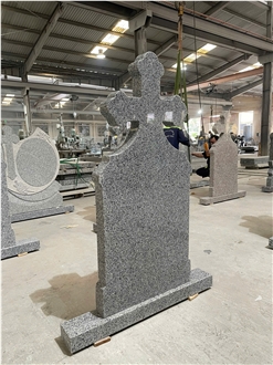 Grey Granite Headstone,Tombstone,Monuments,Gravestone