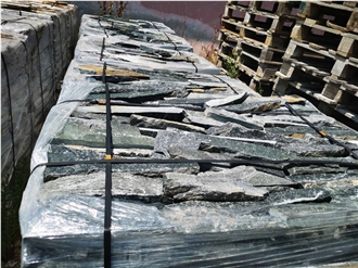 Green Gneiss Machine Cutted Tiles
