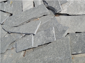 Grey Gneiss Machine Cut Irregular Flagstone Tiles