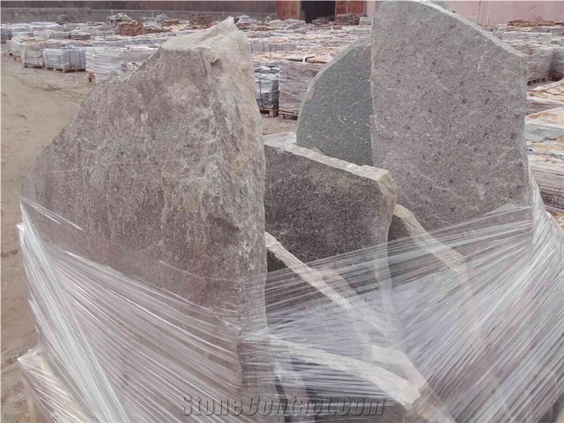 Grey Gneiss Machine Cut Irregular Flagstone Tiles