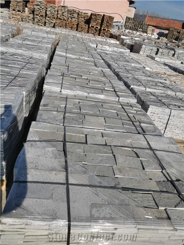 Grey Gneiss Machine Cut Irregular Flagstone Tiles