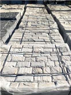Light Grey Machine Cut Gneiss Tiles