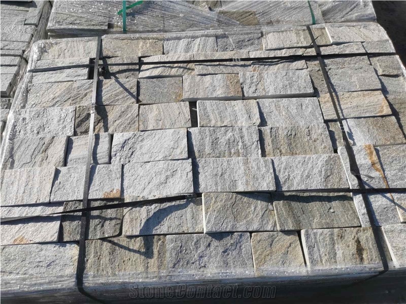 Light Grey Machine Cut Gneiss Tiles