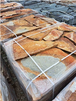 Purple Gneiss Machine Cut Irregular Flagstone Tiles