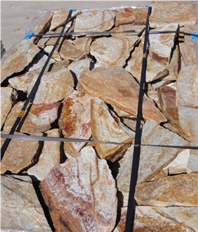 Purple Gneiss Machine Cut Irregular Flagstone Tiles