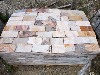 Purple Gneiss Machine Cut Irregular Flagstone Tiles