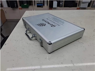 Aluminum Box For Quartz Marble Sample With Handle