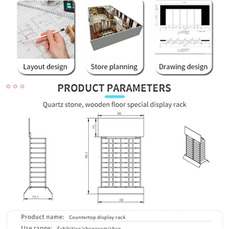 Marble Granite Sample Countertop Display Rack