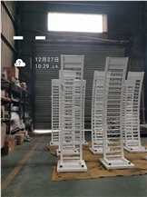 Metal Display Tower Rack For Stone Sample