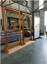 Slab Metal Rotated Display Stand Ceramic Tile Display Case