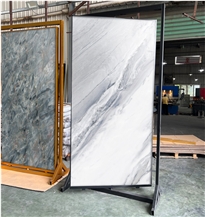 Slab Metal Rotated Display Stand Ceramic Tile Display Case
